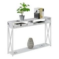thumbnail image 3 of Convenience Concepts Tucson Deluxe Console Table with Shelf in White Wood Finish, 3 of 5