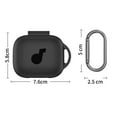 thumbnail image 2 of Yucurem Silicone Protective Cover Case with Carabiner for Soundcore C30i (Black), 2 of 10