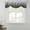 Black, variant on Yellow Ombre Stripe Tie Up Valance Curtains for Windows, Kitchen Curtains Window Treatments, Modern Abstract Art Gradient Striped Short Window Shades Valances for Bedroom Bathroom Cafe 42"x12"