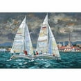thumbnail image 4 of IDEA4WALL 6pcs Oil Painting Peel and Stick Wallpaper Removable Wall Murals Large Wall Stickers for Home Decoration, 100"x24", 4 of 5