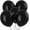 Black, variant on Prextex White Jumbo Balloons - 30 Extra Large 18 Inch for Wedding, Baby Shower, Birthday Party Decoration - Strong Latex Round Balloons - Helium Quality