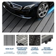 thumbnail image 6 of 9 Pcs Interlocking Deck Tiles, 12" x 12" All-Weather Wood Plastic Composite Flooring, Waterproof & Anti-Slip Outdoor Patio Tiles for Balcony, Poolside, Garden, 6 of 8
