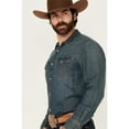 thumbnail image 2 of Cody James Men's Medium Wash Denim Long Sleeve Pearl Snap Western Shirt - CJHO24W98-MDW, 2 of 4