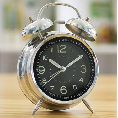 CCOCC Alarm Clock,Perfect Loud Alarm Clock for Difficult Wakers,Silent Quartz Movement Table Clock,Stable Glass Bead Base Alarm Clock