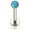 Light Blue, variant on Labret Monroe Push In design with Soft Enamel Back for Comfort and Opalite Synth