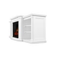 thumbnail image 4 of Real Flame Velmont Electric Fireplace 74" TV Stand with Open Storage in White, 4 of 25