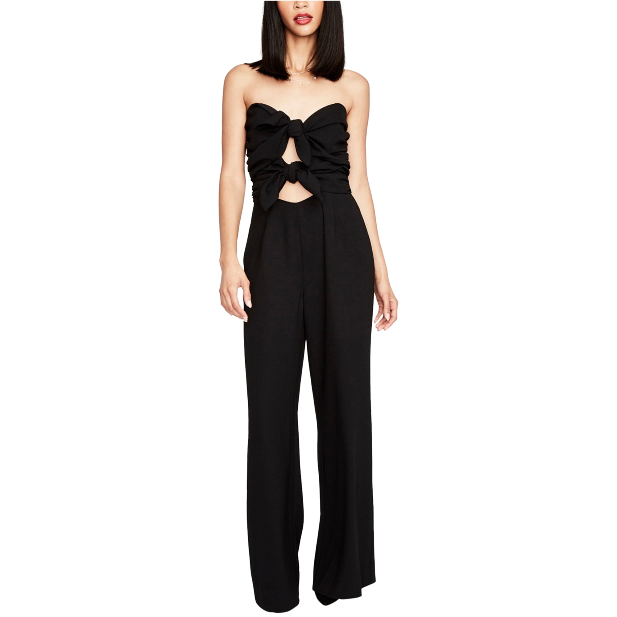 strapless cutout jumpsuit