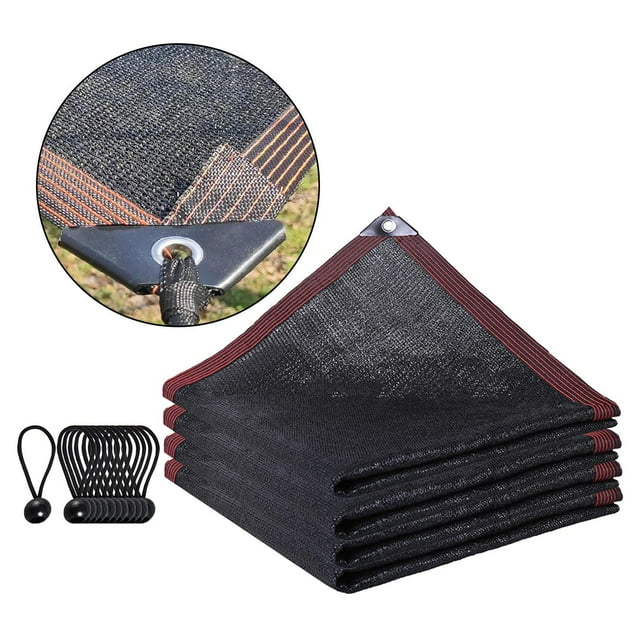 DYNWAVECA Mesh Shade Cloth Shade Cloth Net Fabric Mesh Greenhouse Shade Cloth with Gromments , 3x3 meters
