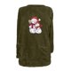 thumbnail image 4 of Puntoco Suéter Mujer Cuello Redondo e Invierno Suelto Estampado Bolsillo Cálido Manga Larga Blusa Tops Navidad Liquidación Puntoco Puntoco-942, 4 of 4