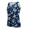 thumbnail image 5 of Giftesty Tank Tops for Women Clearance Women's 2024 Summer Printed Round Sports Tops for Outer Wear Bottoming Slim Short Tops, 5 of 6