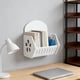 thumbnail image 5 of Estante Para Tableros 1Pcs White Wall-Mounted Storage Rack No-Drill Multi-Functional Shelf for Bathroom Kitchen Home Organization 9.80x8.19x6.22" JASKFLY, 5 of 8