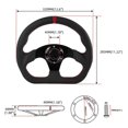 thumbnail image 2 of 13 Inch Racing PC Game 320mm Leather Steering Wheel Drift Racing Parts Modified Steering Wheel, 2 of 5