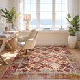 thumbnail image 3 of Design&I 2'x3' Washable Doormat Ultra-Thin & Non-Slip Skid-Resistant Boho Throw Vintage Lattice Geometric Border Southwestern Ru Door for Entryway, Indoor, 3 of 7