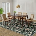thumbnail image 4 of Ultrug Floral Area Rug Soft Non Slip Vintage Rugs for Living Room Bedroom Home Deocr Flower Carpet,6'x9',Black, 4 of 7