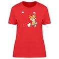 thumbnail image 1 of Fox With Sunflowers Tee Women's -Image by Shutterstock, 1 of 2