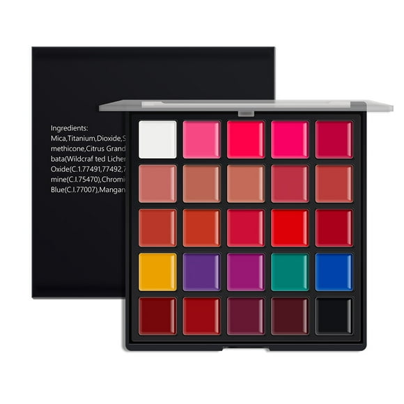 25 Colors Lipstick Palette Waterproof Long Lasting Pigment Cosmetic Makeup Moisturizing Lip Gloss Palette Professional Cosmetics