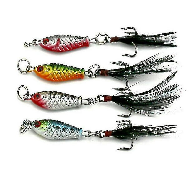 16 Pcs 2.5cm Mini River Bait Fishing Lures Carp Bass Walleye Jigs
