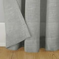 thumbnail image 5 of Archaeo Slub Textured Linen Blend Grommet Top Curtain, 52"x95", Gray, 5 of 8