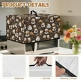 thumbnail image 6 of TSOVTHRID Convection Oven Dust Cover with Handle Washable Microwave Oven Cover Dust Protection Kitchen Appliance Protector, Coffee Bean Cake Bread Brown Print, 18.25"W x 14.5"D x 11"H, S, 6 of 7