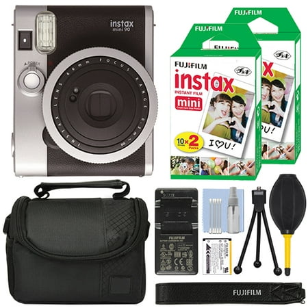 Fujifilm INSTAX Mini 90 Neo Classic Fuji Instant Camera Black + 40 Film (Fuji X Pro1 Best Settings)