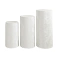 thumbnail image 1 of 3 piezas de cubiertas de soporte cilíndricas para decoración de manteles, cubierta de soporte de pedestal cilíndrico Blanco, 1 of 9