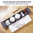 thumbnail image 4 of Expandable Drain Bath Shelf Caddy Tray, Multifunctional Plastic Bathtub Tray Bathroom Organizer Simple Stylish Bathtub Storage Rack for Candle Towel, Book, Wine, Phone, Shower, 4 of 8