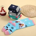 thumbnail image 4 of TELOLY 2Pairs Ski Socks,Breathable Cotton Fabric Snowboard Socks,Soft Cozy Touch Socks for Boys,Blue, 4 of 5