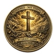 thumbnail image 2 of shyuyusa Imperfection Concept Commemorative Coin, Relief Pattern Metal Craft, Retro Textured Surface, Minimalist Desktop Art Ornament for Interior Space, 2 of 9