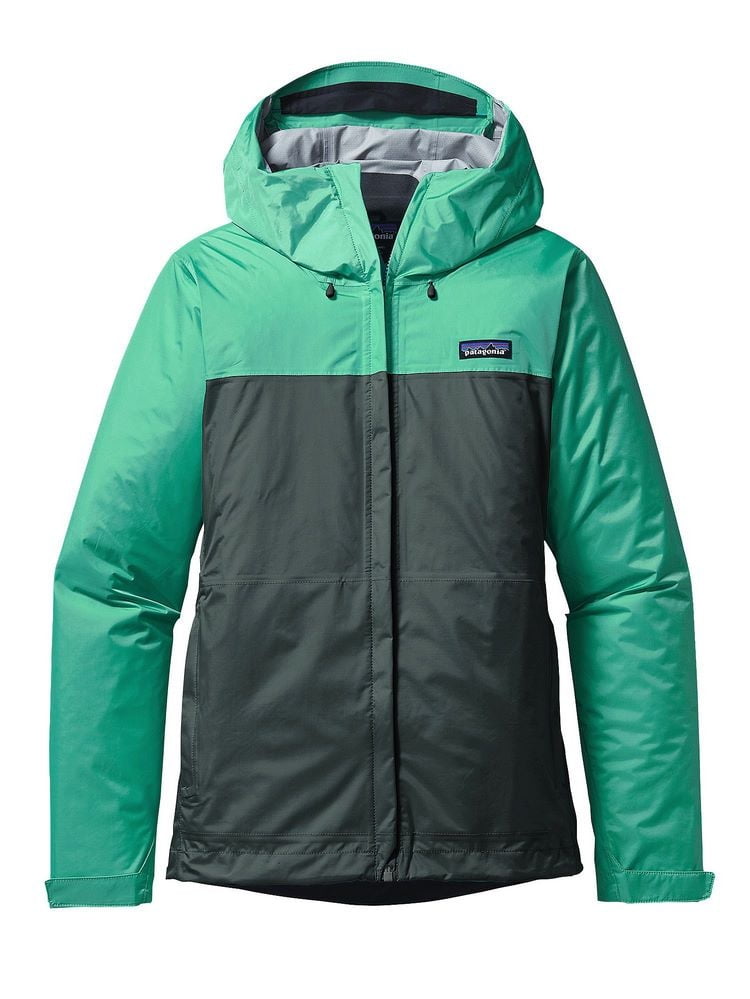patagonia green rain jacket