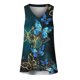 thumbnail image 3 of ICHUANYI Clearance Women's Sleeveless Summer Casual Tops V Neck Printing Sleeveless Vest Tops(Blue, M) ICHUANYI WER2023081109833, 3 of 3