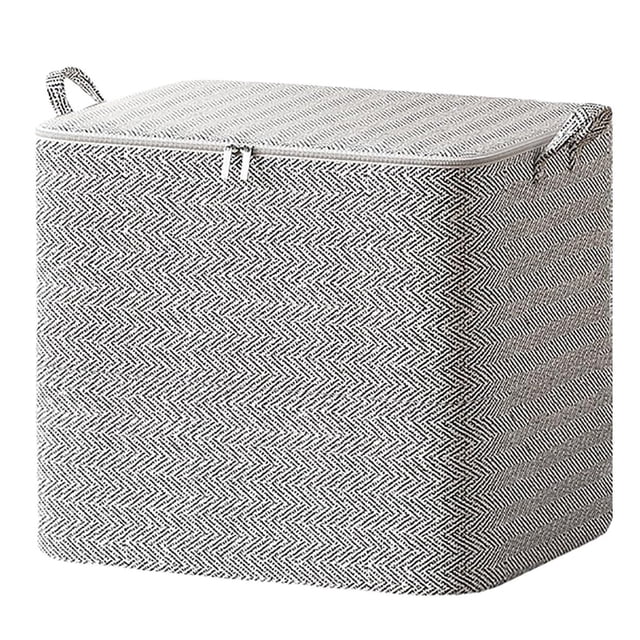 pdqouc Storage Bags Portable Non Woven Zipper Storage Bag Clothes Storage Foldable Closet Organizer Storage Containers with Durable Carry Handles Wardrobe Sorting Storage Box Organizer