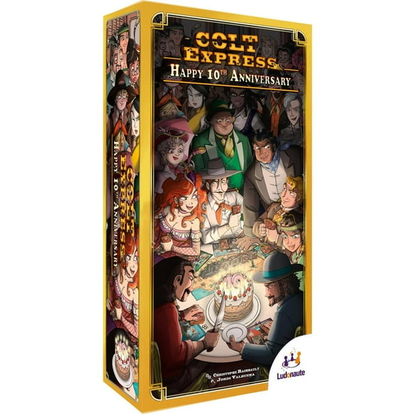 Promoción del décimo aniversario del juego de mesa Ludonaute Colt Express