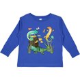 thumbnail image 3 of Inktastic Cute Lizards Hanging out Boys or Girls Long Sleeve Toddler T-Shirt, 3 of 5