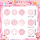 thumbnail image 2 of Elomy 24 Piezas Decoraciones Rosadas "Cielito Lindo" para Baby Shower, 2 of 6
