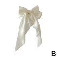 thumbnail image 1 of Women Vintage Satin Large Bowknot Ribbon Hairpin Long Bow Barrettes Hair Clip R7 B4T4, 1 of 9