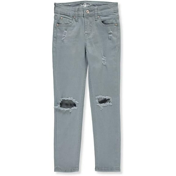 7 For All Mankind The Ankle Skinny Jeans (Big Girls), Sun Bleached Olive - 10