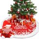 thumbnail image 2 of Falda de Árbol de Navidad Rojo Verde Estampada de Tela Suave 90cm, 2 of 4