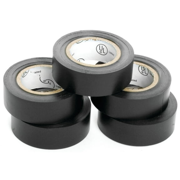 Performance Tool W548 5pk Black Electrical Tape