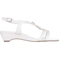 thumbnail image 3 of Womens Clemm Low-Heel Dress Sandals, White, 3 of 4
