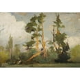 thumbnail image 3 of Karl Maria Thuma 14x11 Black Modern Framed Museum Art Print Titled - Study of Trees, 3 of 5