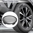 thumbnail image 2 of Unique Bargains Wheel Center Caps 63mm / 2.48" Black 1Pc with Black Carbon Fiber Pattern Sticker, 2 of 6