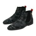 thumbnail image 5 of Men TAYNO Chelsea Chukka Micro Suede Soft Comfortable Boot Victorian Black Gray, 5 of 8
