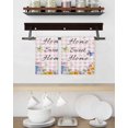 thumbnail image 3 of Spring Wildflowers Kitchen Dish Towels for Drying Dishes Set of 2, Watercolor Floral Butterflies Pink Plaid Waffle Weave Microfiber Hand Tea Bathroom Towels Quick Dry & Absorbent Towel 15.7x23.6, 3 of 7