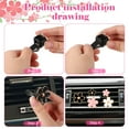 thumbnail image 3 of Guardoinrt 6pcs Alloy Easy To Car Air Freshener For Convenient Freshness On Go Air Purifying Air Vent Clips white pink black 1Set, 3 of 6