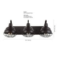 thumbnail image 4 of JONATHAN Y Levi 24.5" 3-Light Industrial Farmhouse Iron LED Vanity, Oil Rubbed Bronze, 4 of 9