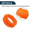 thumbnail image 6 of Unique Bargains Silicone Vacuum Tubing Hose Automotive Vacuum Line Orange 66FT 1/8" 3mm ID 2mm Thickness 1 Pc High Temperature 130PSI Max Pressure for Air and Water, 6 of 6