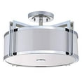 thumbnail image 3 of Safavieh LIT4186B Collection Orb 3 Chrome 17" Semi Flush Light, 3 of 4
