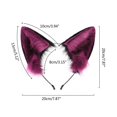 thumbnail image 3 of Fancy Headband Women Students Live Broadcast Hairband Dog Cat Ears Shape Headbands Multi Color Carnival Hair Hoop gray and black, 3 of 4