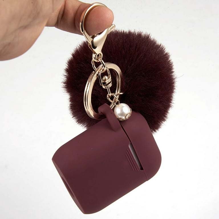 Fashion Women Luxury Airpod Leather Case For Airpod Pro 3 Case With Keychain