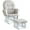 Cream/White, variant on Nursery Glider & Ottoman Sets, Reclining Swivel Glider Rocker with Ottoman, Nursery Rocking Chair for Baby Room, Upholstered Nursery Recliner Glider with Ottoman, Padded Arms - Cream, White